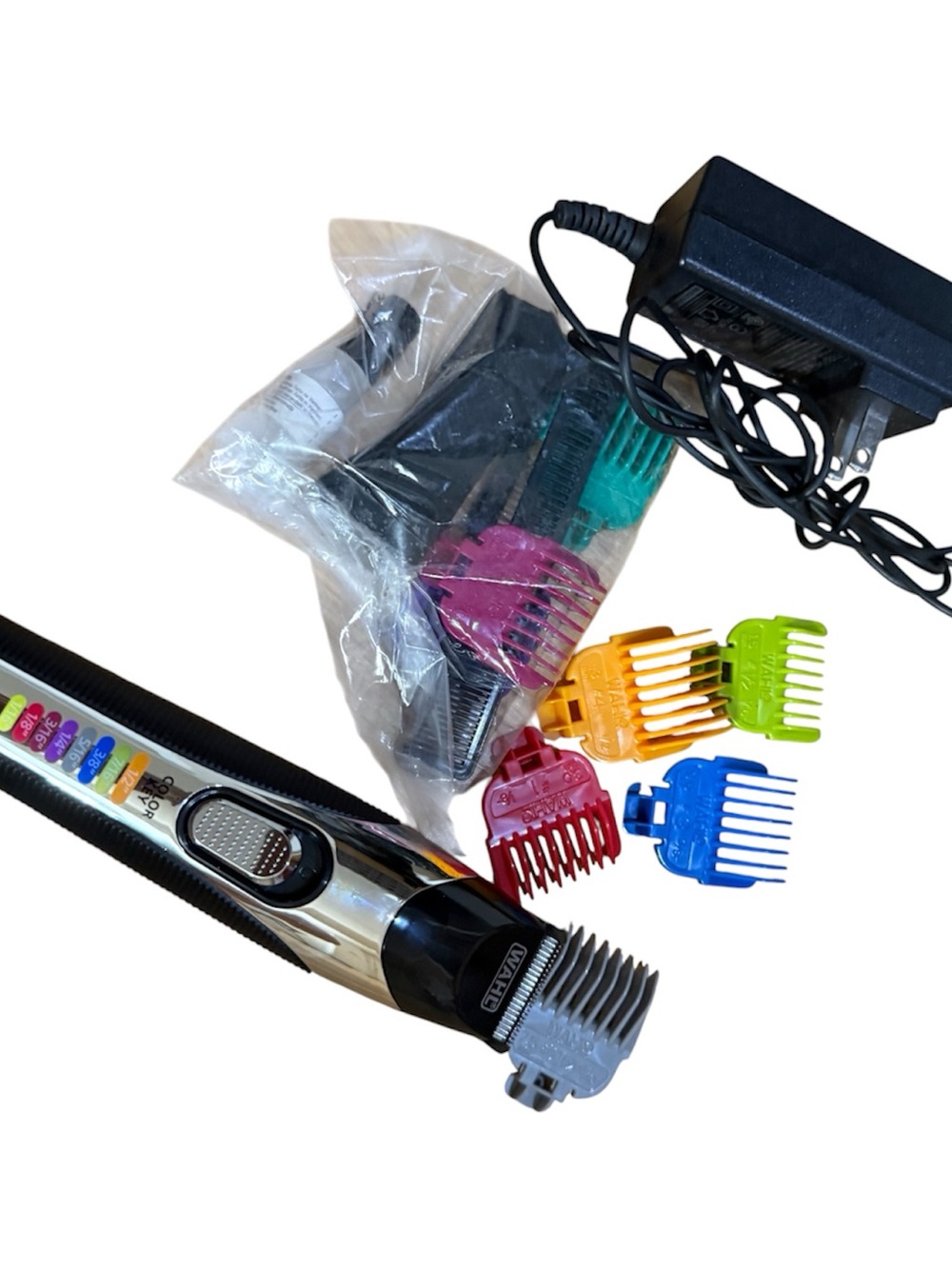 Cordless Hair Clipper with Colorful Guide Combs